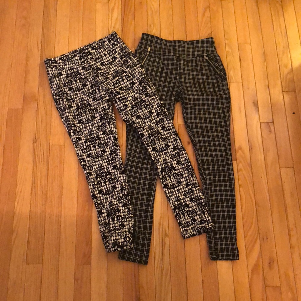 2 pairs of patterned pants